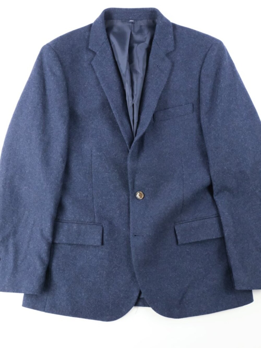 J.Crew Thompson Blazer Navy Blue Wool Blend Two Button Sport Coat 40S - Picture 1 of 13